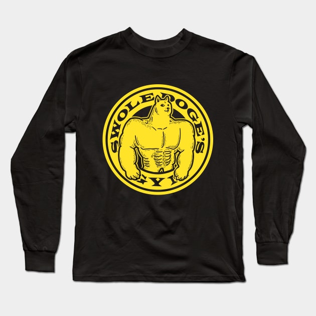 Swole Doge Long Sleeve T-Shirt by dumbshirts